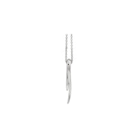 Freeform Necklace (White 14K) side - Popular Jewelry - New York