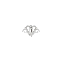 Ganesha Ring (White 14K) front - Popular Jewelry - New York