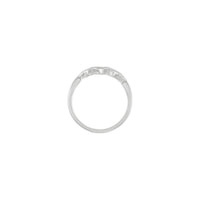 心跳戒指（白色14K）设置 - Popular Jewelry  - 纽约