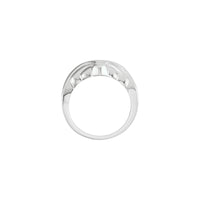 Ajuste del anillo de la paloma del Espíritu Santo (blanco 14K) - Popular Jewelry - Nueva York