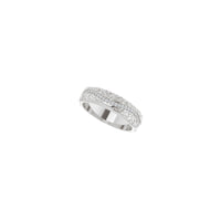 טבעת נצח יהלום עלים וגפנים (לבן 14K) באלכסון - Popular Jewelry - ניו יורק