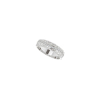 Leaves and Vines Diamond Eternity Ring (White 14K) diagonal - Popular Jewelry - New York