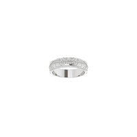 Diamanta Eterneco-Ringo de Folioj kaj Vitoj (Blanka 14K) fronto - Popular Jewelry - Novjorko