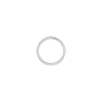 טבעת נצח של עלים וגפנים (לבן 14K) - Popular Jewelry - ניו יורק