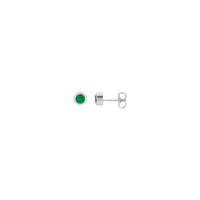 Fàinnean-cluaise nàdarra emerald bezel (geal 14K) prìomh - Popular Jewelry - Eabhraig Nuadh