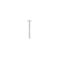 Natural White Diamond Stackable Evil Eye Ring