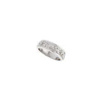 Spring Rose Eternity Ring (White 14K) diagonal - Popular Jewelry - Niujorkas