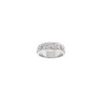 Fréijoer Rose Eternity Ring (Wäiss 14K) virun - Popular Jewelry - New York