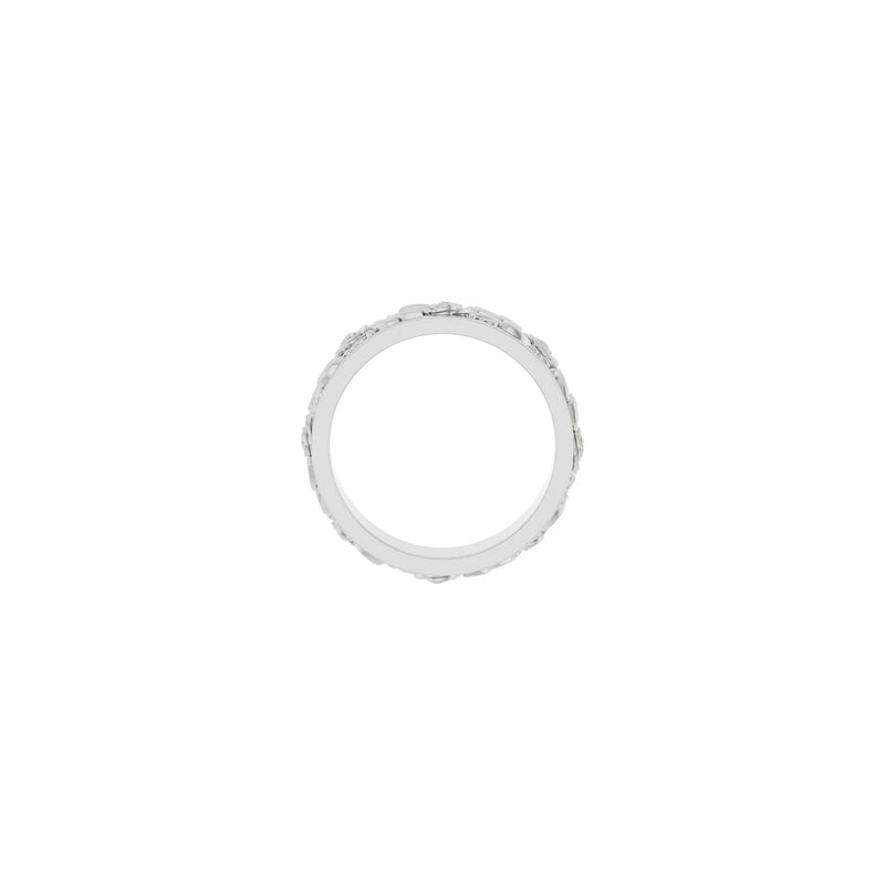 Spring Rose Eternity Ring (White 14K) setting - Popular Jewelry - New York