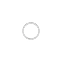 Configuración do anel de eternidade Square Cross (Blanco 14K) - Popular Jewelry - Nova York