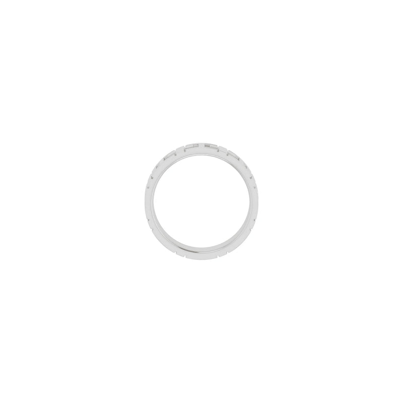 Square Cross Eternity Ring (White 14K) setting - Popular Jewelry - New York
