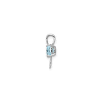 Swiss Blue Topaz Bow Pendant (14K)