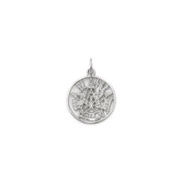 Pendanti ya Tetragrammaton (Nyeupe 14K) mbele - Popular Jewelry - New York