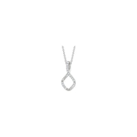 Twisted Infinity Diamond Necklace