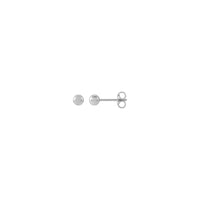 White Gold Ball Stud Earrings (14K)