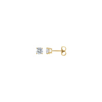 1 CTW naturliga diamantörhängen (gul 14K) Popular Jewelry - New York