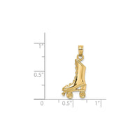 3D Roller Skate Pendant (14K)