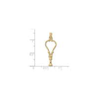 3D Stethoscope Pendant (14K) scale - Popular Jewelry - Ņujorka