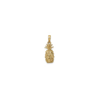 3D Textured Pineapple Pendant (14K)