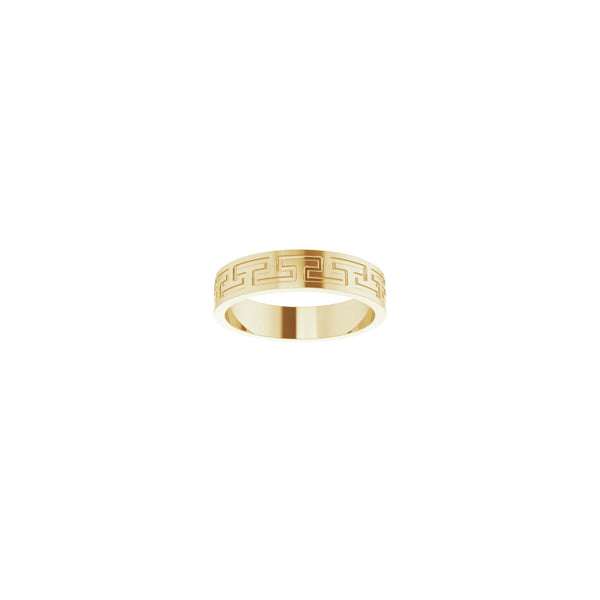 5 mm Greek Key Eternity Ring (14K) front - Popular Jewelry - New York