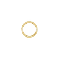 Upper view of a ring made in 14k yellow gold