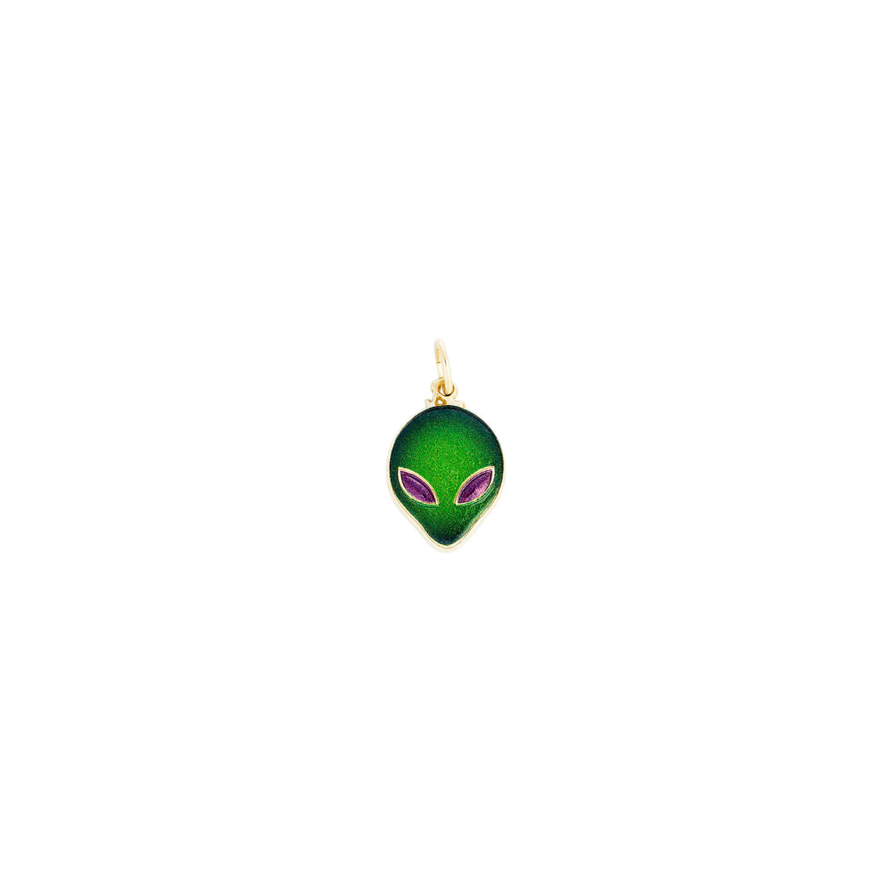 Alien Head Charm