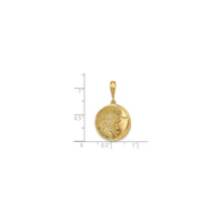 Anthropomorphic Crescent Moon Pendant (14K)