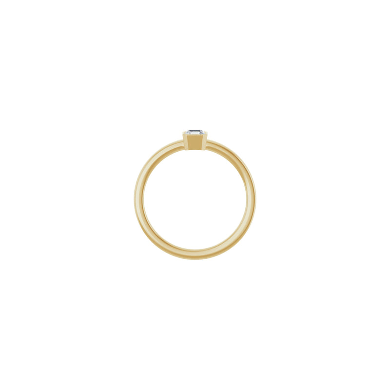 Asscher Natural Diamond Solitaire Ring (14K) setting - Popular Jewelry - New York