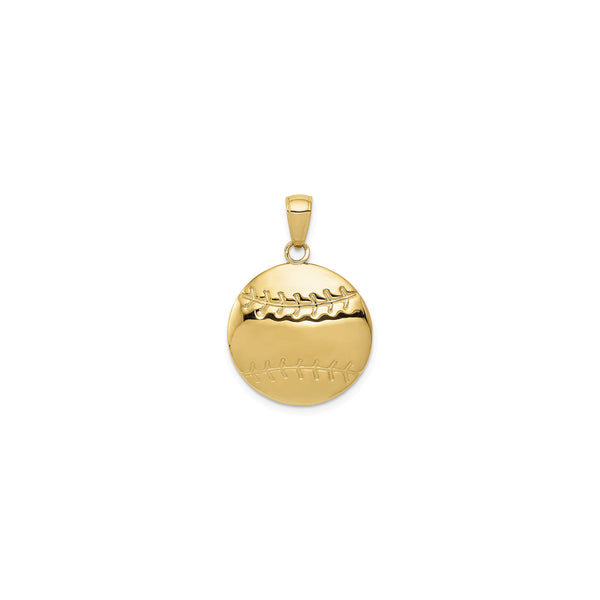 Baseball Pendant (14K) front - Popular Jewelry - New York