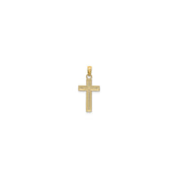 Beaded Flat Cross Pendant (14K)
