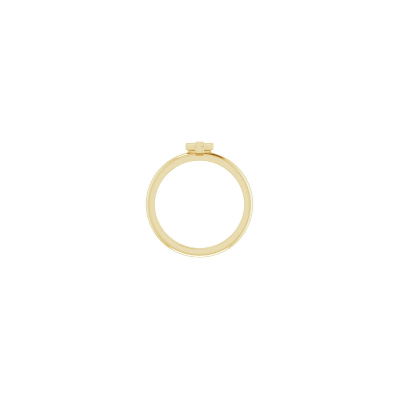 Bold Cross Stackable Ring (14K) setting - Popular Jewelry - New York