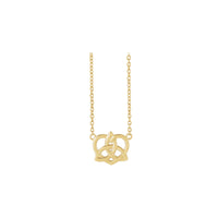 Celtic Trinity Heart Necklace (14K) front - Popular Jewelry - New York