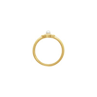 Fjura taċ-ċirasa Fjura Perla Aċċentata Ċirku (14K) setting - Popular Jewelry - New York
