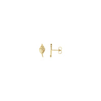 Klasiskie lapu auskari (14K) galvenie - Popular Jewelry - Ņujorka