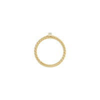 Diamond Accented Rope Ring (14K) setting - Popular Jewelry - New York