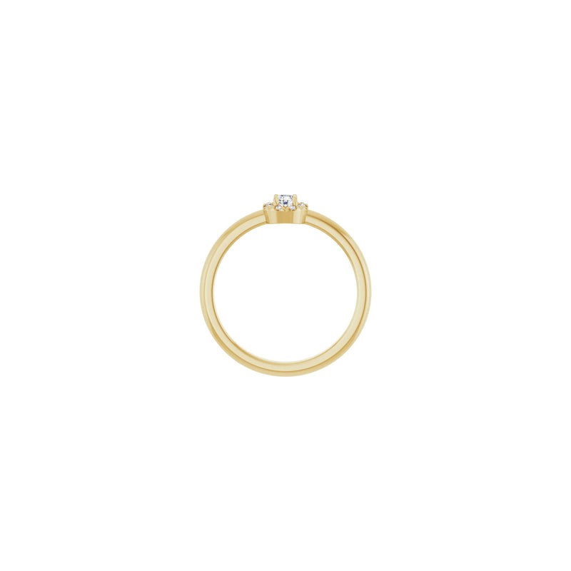 Diamond French-Set Halo Ring (14K) setting - Popular Jewelry - New York