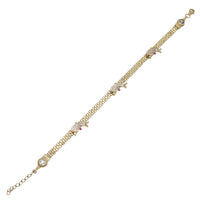 Dolphin Sequence Bismarck Bracelet (14K)
