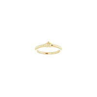 Faceted Star Ring (14K) front - Popular Jewelry - New York