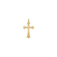 Fleur de Lis Cross Pendant (14K)
