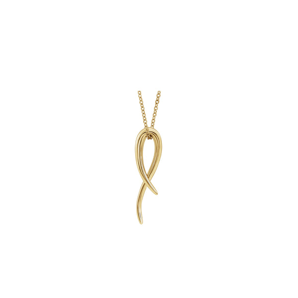 Freeform Necklace (14K) front - Popular Jewelry - New York