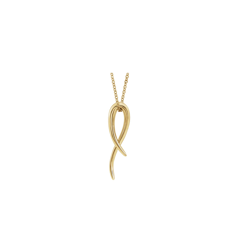 Freeform Necklace (14K) front - Popular Jewelry - New York