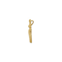 Gazing Mermaid Pendant (14K) side - Popular Jewelry - New York