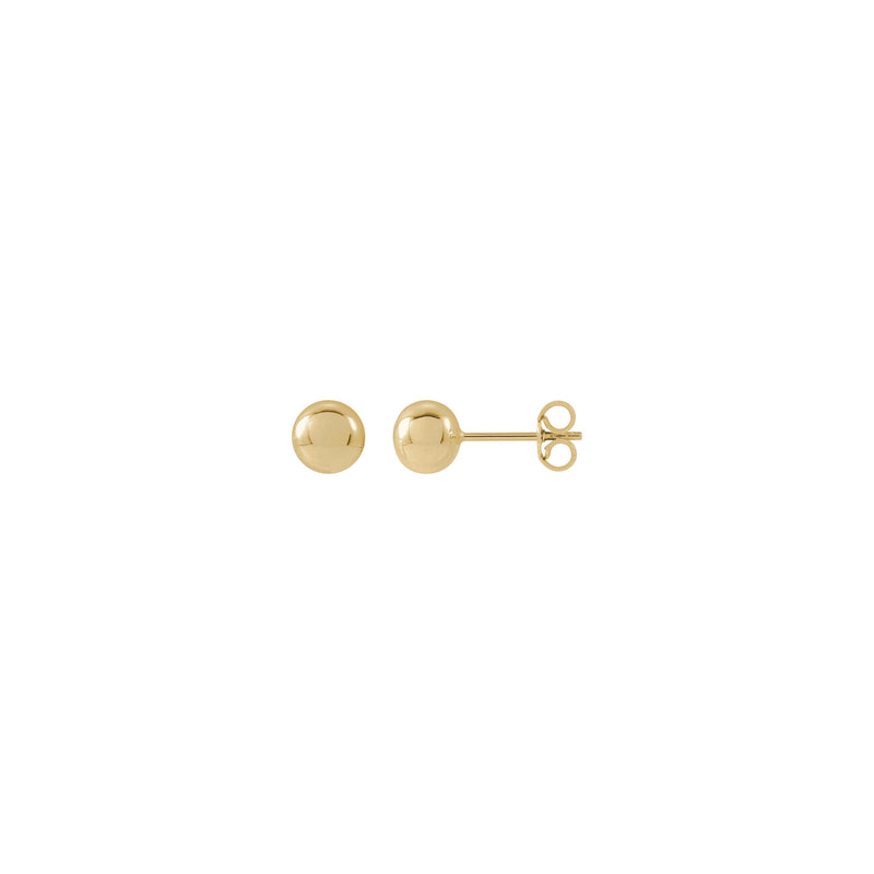 Gold Ball Stud Earrings (14K)