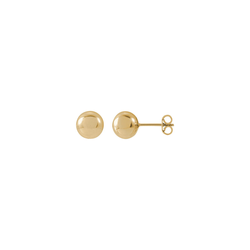 Gold Ball Stud Earrings (14K)