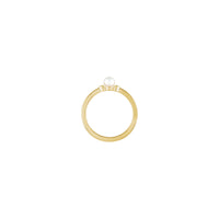 Heart Accented Pearl Ring (14K) setting - Popular Jewelry - New York