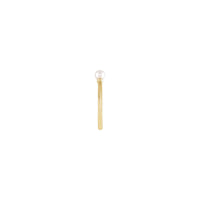 Ürək vurğulu mirvari üzük (14K) tərəfi - Popular Jewelry - Nyu-York