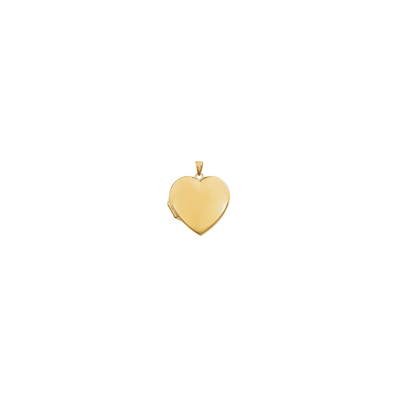 Heart Locket Pendant (14K) front - Popular Jewelry - New York