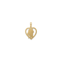 Horse Head Heart Pendant (14K) back - Popular Jewelry - New York