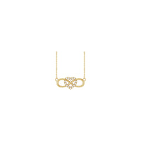 Infinity Intertwined Diamond Heart Necklace