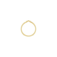 Anfängliche A-Ring-Einstellung (14K) – Popular Jewelry - New York